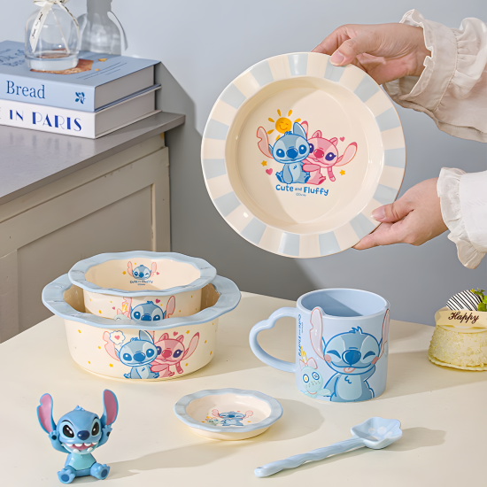 Stitch Porcelain Set 6 Pcs